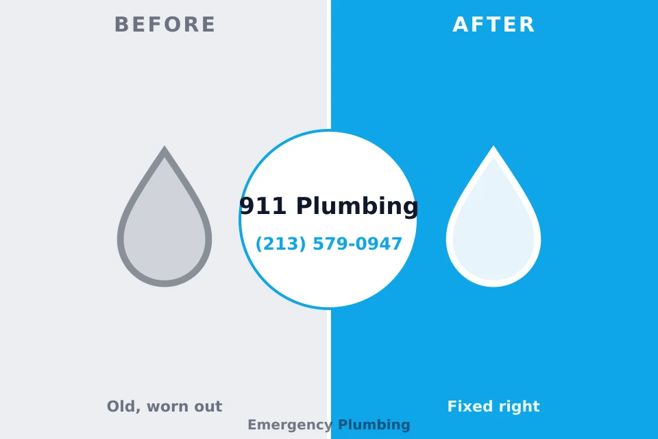Before and after: plumbing repair Sunbury, PA